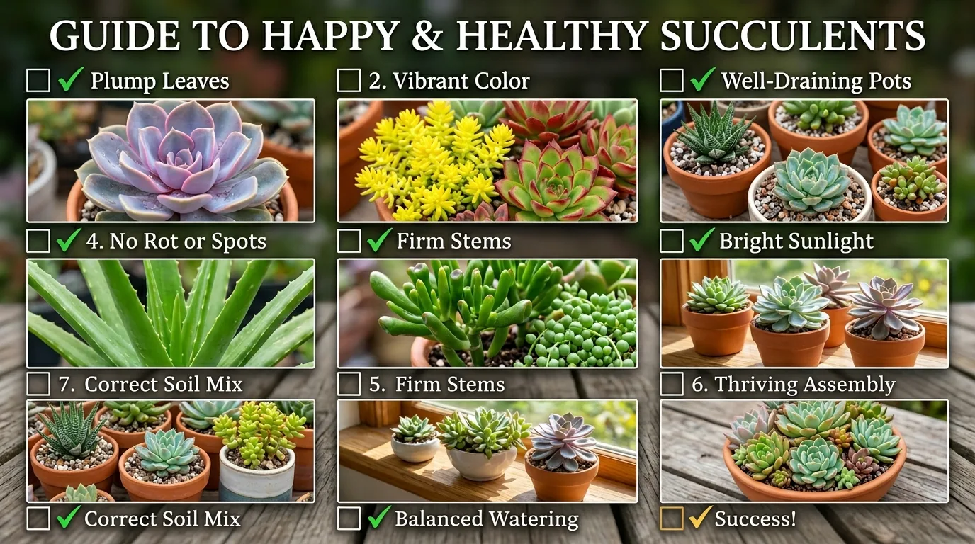 11 How to Tell if Succulents Are Happy Checklist